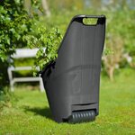 Nature Chariot à déchets de jardin 65 L Gris