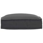 vidaXL Coussin Noir 50 x 50 x 12 cm Tissu Oxford