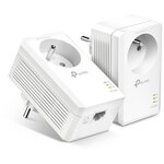 TP-Link TL-PA7017P KIT(FR) CPL 1000Mbps, Prise CPL avec 1 Port Gigabit et Prise Intégrée, Boitier CPL Kit de 2