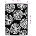 vidaXL Tapis d'extérieur ARAKIL vert 140 x 200 cm PP