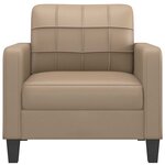 vidaXL Fauteuil Cappuccino 60 cm Similicuir