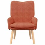 vidaXL Fauteuil relaxant Rouge orange 63 x 67 x 94 cm tissu