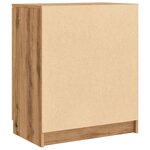 vidaXL Armoire à chaussures chêne artisanal bois d'ingénierie