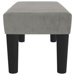 vidaXL Banc Gris clair 70x30x30 cm Velours