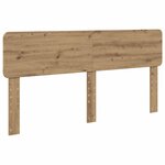 vidaXL Tête de lit Chêne artisanal 200 cm Bois d'ingénierie