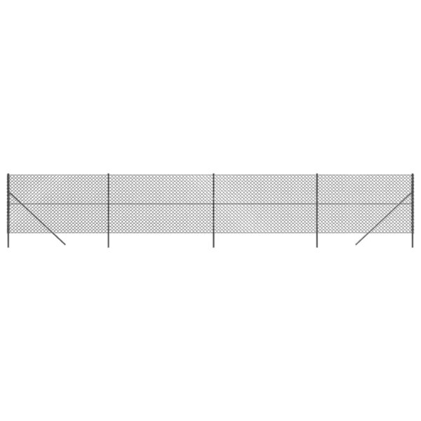 vidaXL Clôture à mailles losangées anthracite 1 4x10 m