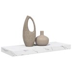 vidaXL Étagère Murale Marbre blanc 50 x 23 x 4 cm Bois d'ingénierie