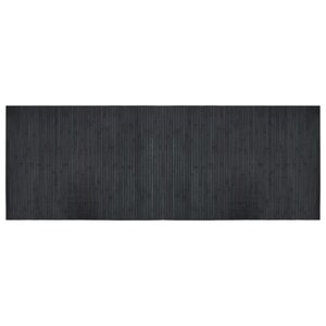 vidaXL Tapis rectangulaire gris 70x200 cm bambou