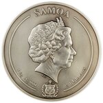 Pièce de monnaie en Argent 25 Dollars g 1000 (1 Kg) Millésime 2022 Multiple Layer EASTER ISLAND