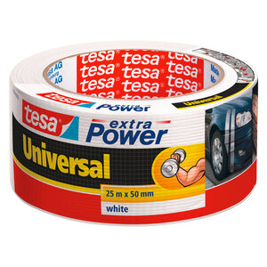 Toile adhésif extra power tesa blanc - lot de 6