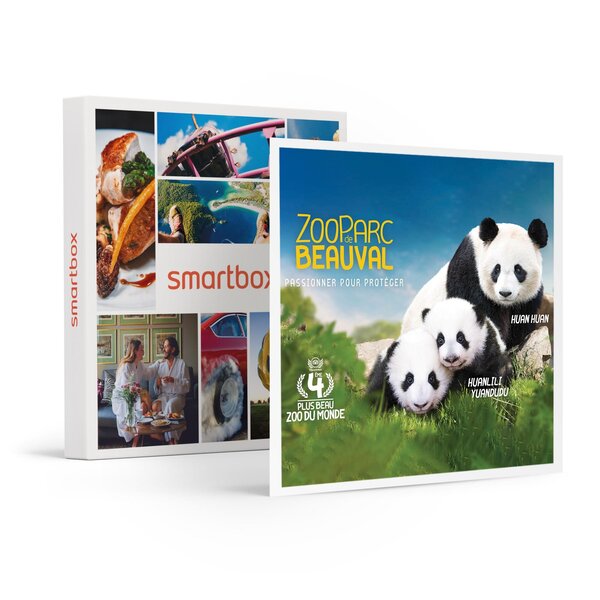 SMARTBOX - Coffret Cadeau Billets pour le ZooParc de Beauval 2026 : 2 entrées adulte et 1 entrée enfant pour 1 journée -  Multi-thèmes