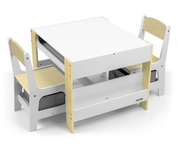 Table et deux chaises Sven Natural