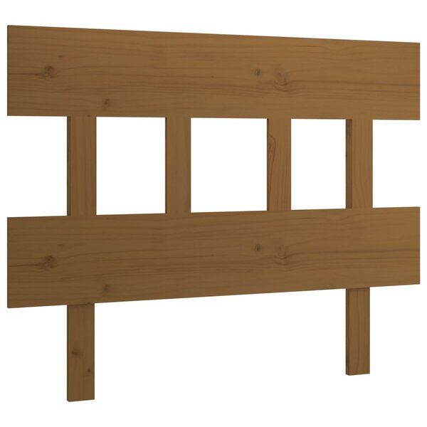 vidaXL Tête de lit Marron miel 93 5x3x81 cm Bois massif de pin