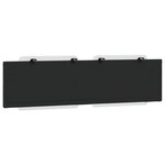 vidaXL Coussin de tête de lit Zadar blanc et noir 183 cm similicuir