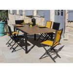 Chaise pliante en aluminium ida (lot de 2)