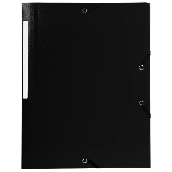 Chemise À Élastique 3 Rabats Polypropylène 5/10e Opaque - A4 - Noir - X 50 - Exacompta