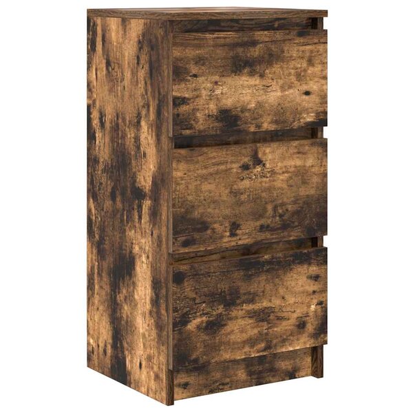 vidaXL Buffet chêne fumé 37 5x35x76 cm bois d'ingénierie