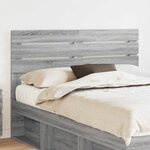 vidaXL Tête de lit Gris Sonoma 150 cm Bois d'ingénierie