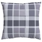 vidaXL Coussin d'extérieur 4 Pièces Carreaux Grisel 50 x 50 cm Tissu