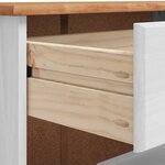 vidaXL Cabinet à chaussures avec tiroir ASKIM Blanc 85 x 35 x 108 cm