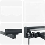 vidaXL Cadre d'auvent Blanc 350 x 250 cm Polyester avec revêtement PU