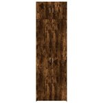 vidaXL Armoire de rangement chêne fumé 70x42 5x225cm bois d'ingénierie