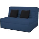 Banquette BZ 2 places - DUNLOPILLO - ReVEUR - Matelas Slyde 13 cm - Bleu
