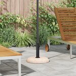 vidaXL Base de Parasol pour Poteaux de 37/42/52/58mm Béton Jaune 20 kg