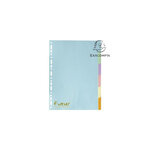 Intercalaires neutres a4 exacompta forever carte recyclée colorée 6 onglets - 1 jeu