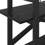 vidaXL Étagère Chêne noir 100 x 33 5 x 64 cm Bois d'ingénierie