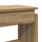 vidaXL Table console chêne artisanal 80x30x80 cm bois d'ingénierie