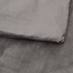 vidaXL Couverture lestée avec housse Gris 200x225 cm 9 kg Tissu