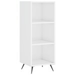 vidaXL Buffet haut Blanc brillant 34 5x34x180 cm Bois d'ingénierie