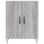 vidaXL Buffet sonoma gris 69 5x34x90 cm bois d'ingénierie