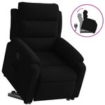 vidaXL Fauteuil inclinable Noir Velours