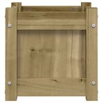 vidaXL Jardinières 2 Pièces bois de pin imprégné