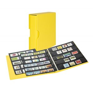 Album Publica M Color Lindner pour timbres-postes. Couleur - Jaune SOLINO