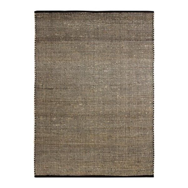 Tapis en Jute 120x170 naturel - noir