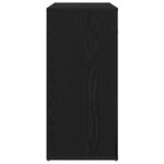 Buffet vidaXL Noir Chêne 80x33x70 cm Bois d'ingénierie