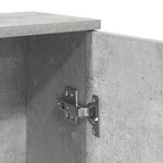 vidaXL Meuble de salle de bain avec porte-rouleau gris béton