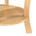 vidaXL Table d'appoint 37x37x61 cm Bois de manguier massif