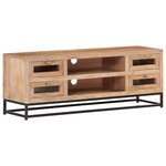 vidaXL Meuble TV 110x30x40 cm Bois d'acacia massif