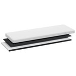 vidaXL Banc de rangement pliable blanc PVC