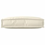 vidaXL Coussin pour dossier de palette Crème 60 x 40 x 12 cm