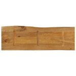 vidaXL Dessus de table 140x40x2 5 cm bord vivant bois massif manguier