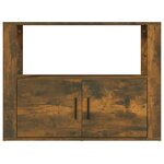 vidaXL Buffet Chêne fumé 80x30x60 cm Bois d'ingénierie