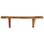 vidaXL Étagères murales 2 Pièces 60x20x18 cm Bois d'acacia massif