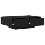 vidaXL Table basse Chêne noir 90 x 60 x 31 cm Bois d'ingénierie