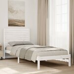 vidaXL Cadre de lit extra long sans matelas 90x220 cm bois massif