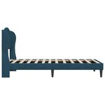 vidaXL Cadre de lit avec tête de lit Bleu 90 x 200 cm Velours